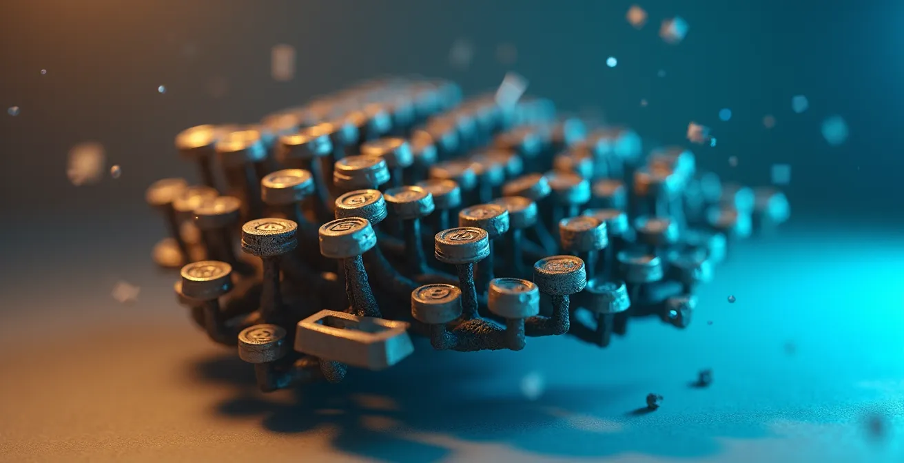 Composition symbolique représentant la pérennité de l'œuvre vianienne